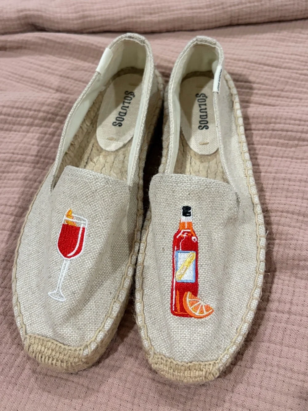 Soludos Aperol Spritz Smoking Slipper Espadrilles | Size 6.5